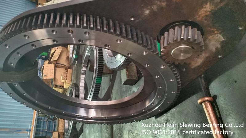 Helical slewing ring and pinion Gear Xuzhou Helin Slewing Bearing Co.,Ltd