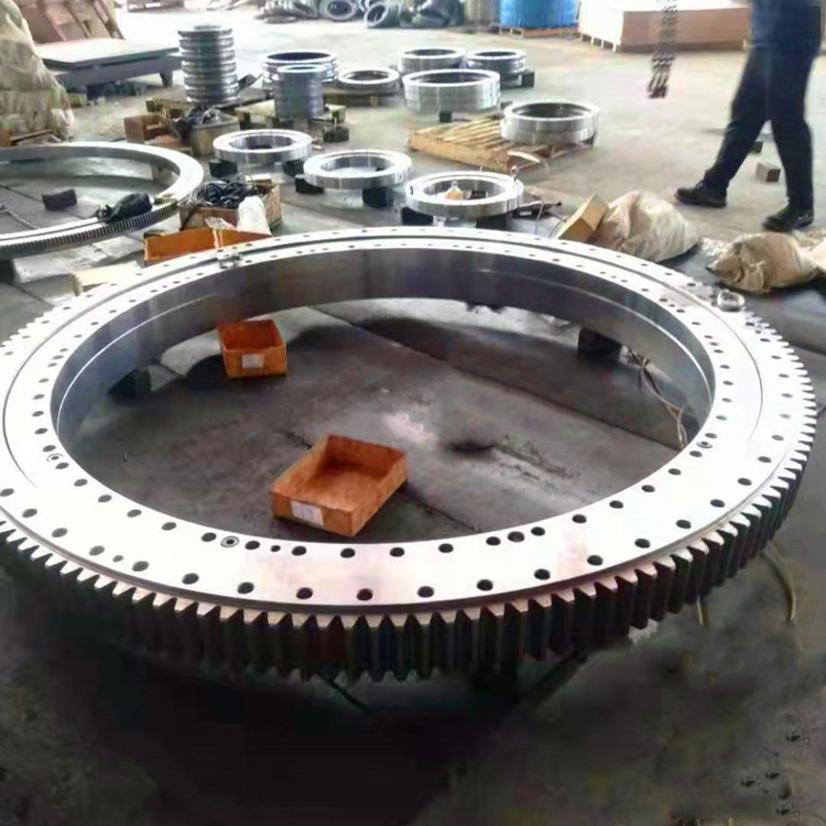 What materials are commonly used for rotary table bearings
