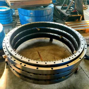 Internal gear teeth hardened OD 1310 mm excavator slewing rings four point contact ball slewing bearing